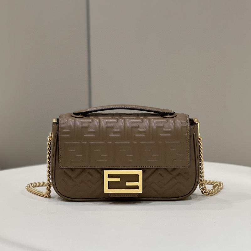 Fendi Clutches Shoulder Bag 8BR793 Leather Brown (Top Quality)